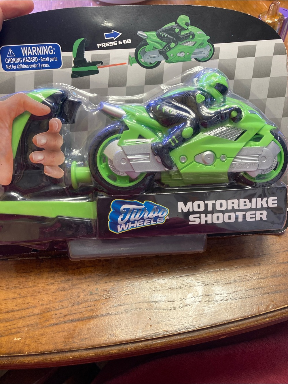 Green Motorbike Shooter - Kids Toy